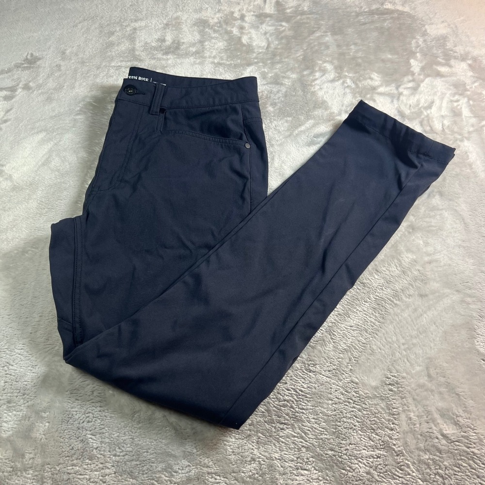 Western Rise Men's 31 Evolution Pants Navy Blue Slim Performance Travel Trousers